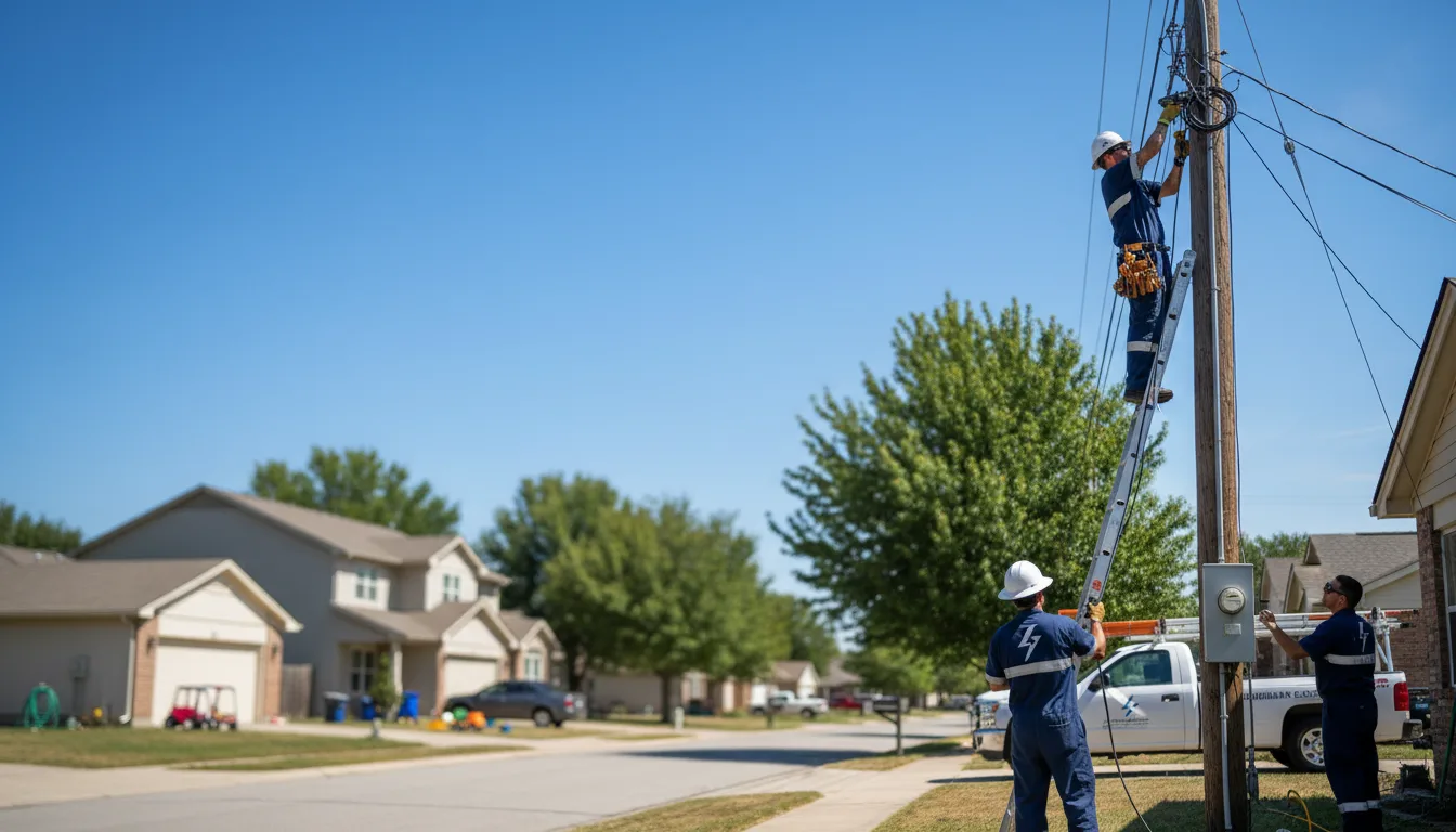 Residential electrician providing installation services in Colman, SD